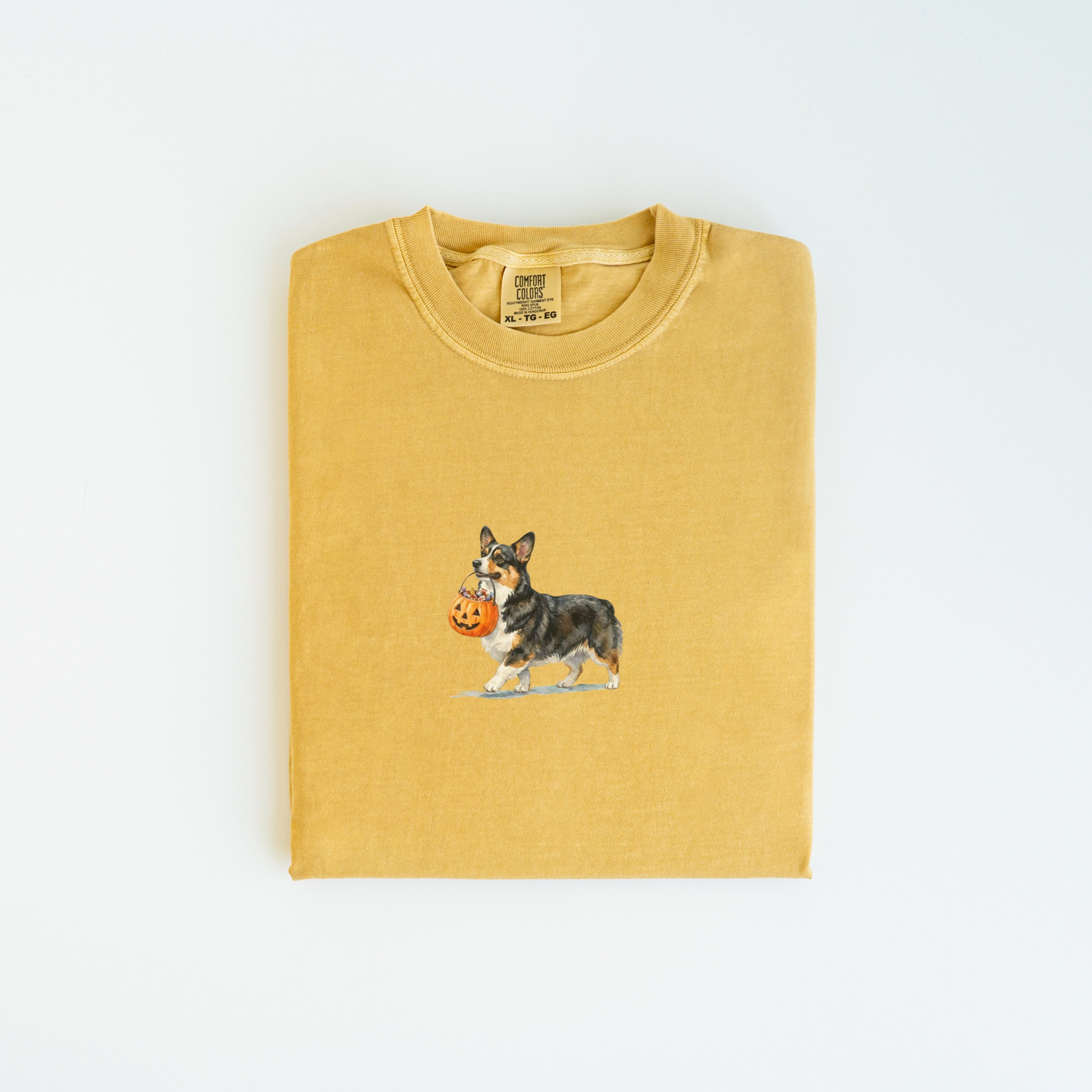 Tri color Corgi Halloween T-shirt