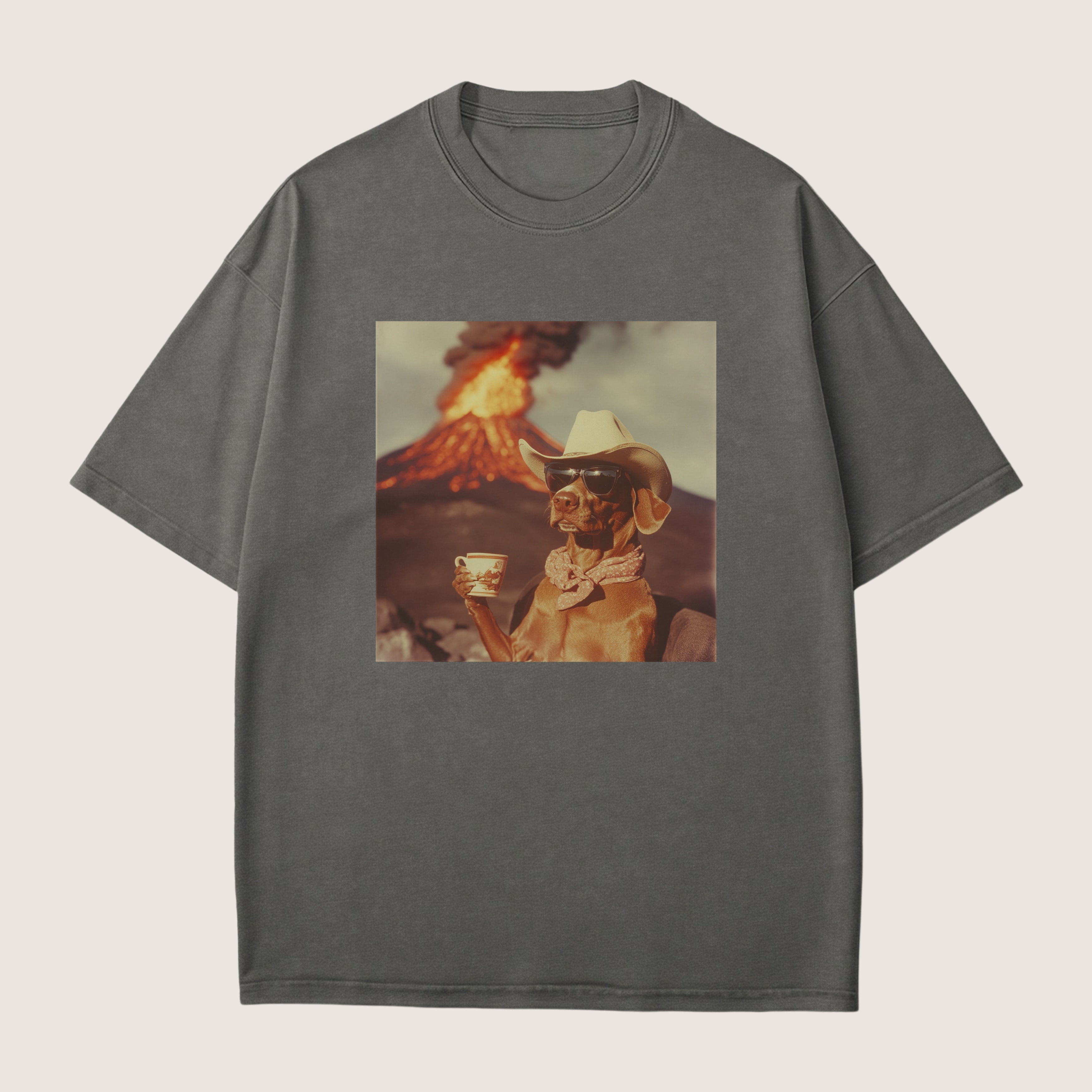 Vizsla Dog Volcano Shirt