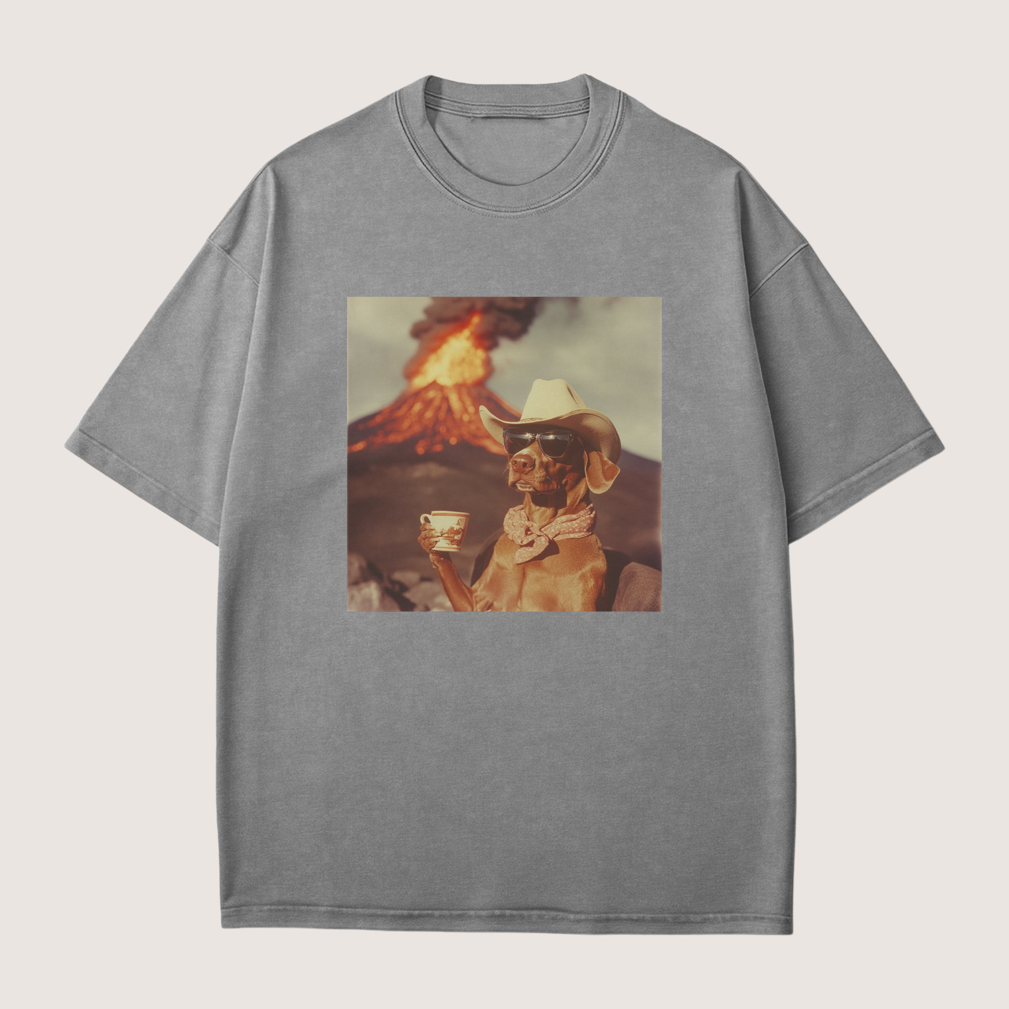 Vizsla Dog Volcano Shirt