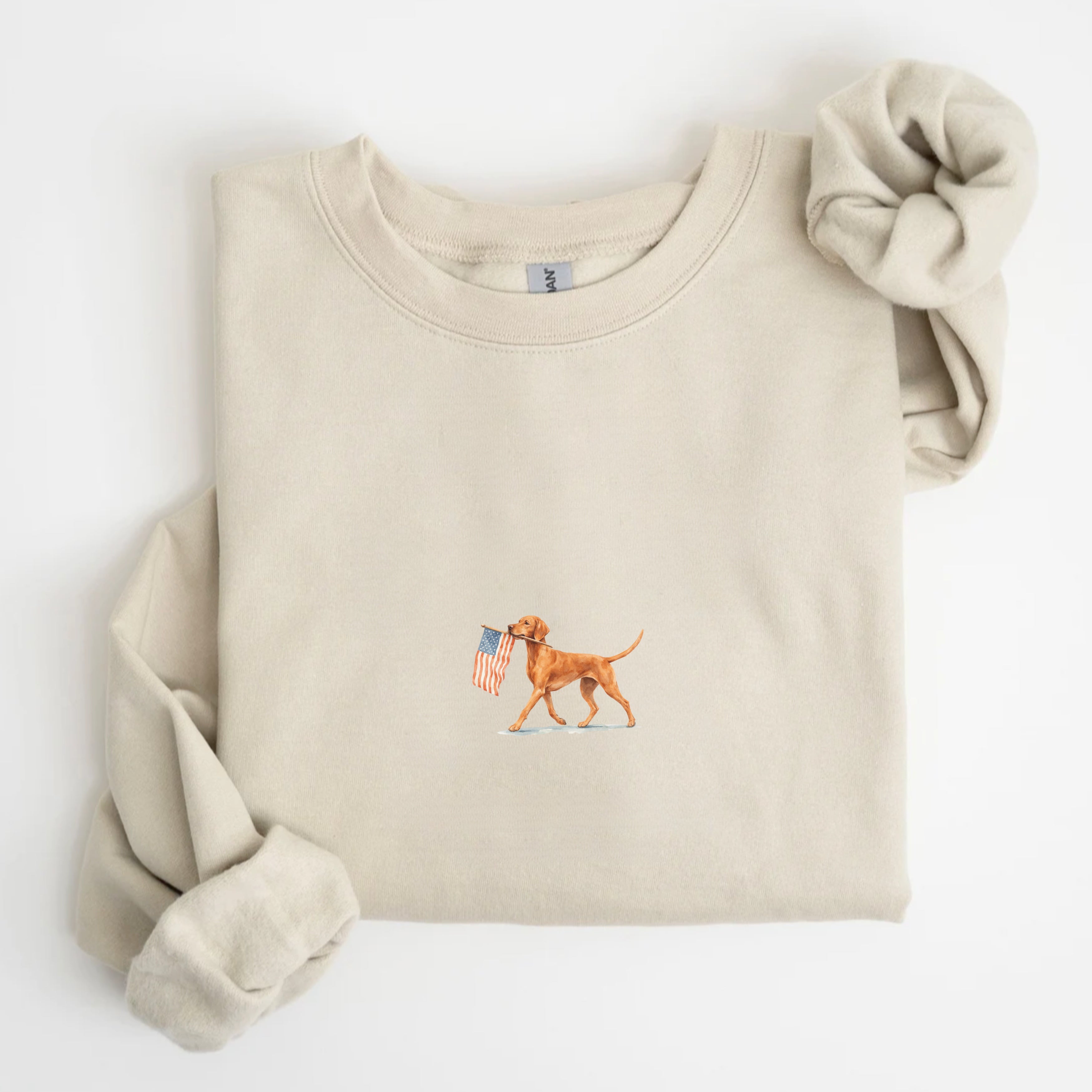 Vizsla US Flag Sweatshirt