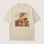 Weimaraner Dog Volcano Shirt