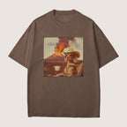 Weimaraner Dog Volcano Shirt