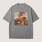 Weimaraner Dog Volcano Shirt