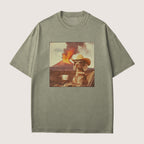 Weimaraner Dog Volcano Shirt