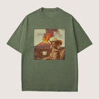 Weimaraner Dog Volcano Shirt
