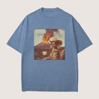 Weimaraner Dog Volcano Shirt