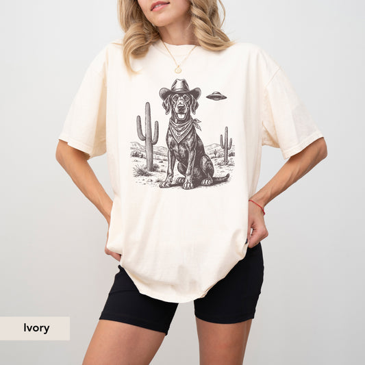 Weimaraner UFO shirt