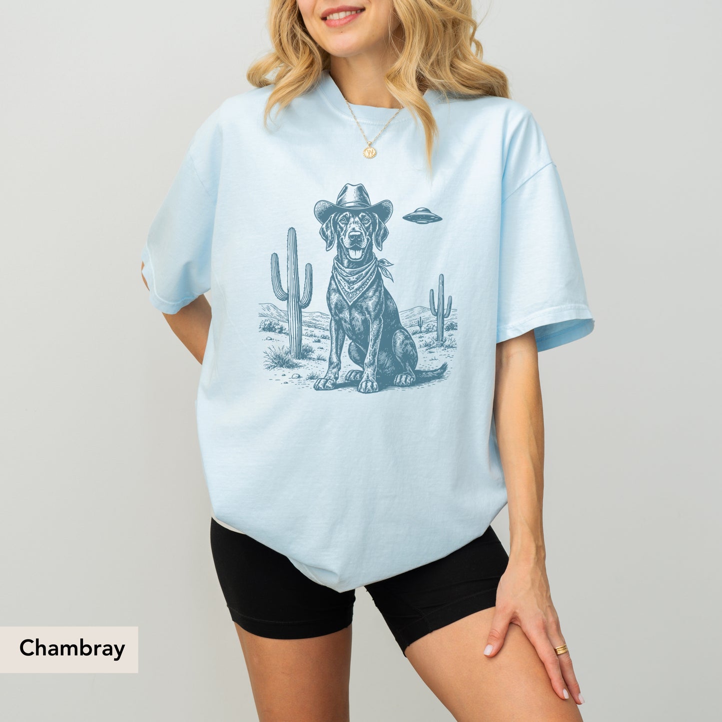 Weimaraner UFO shirt
