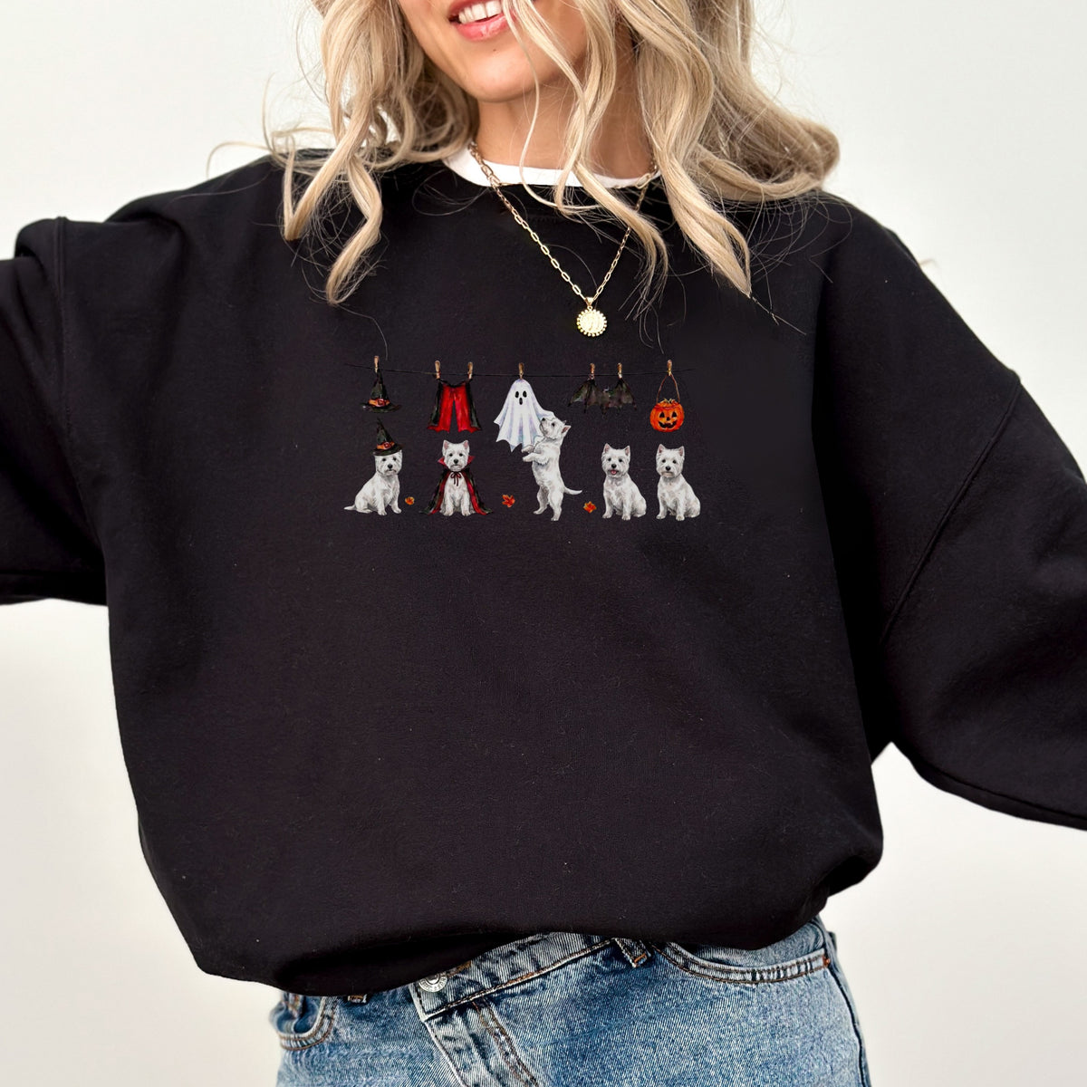 West Highland terrier Halloween Sweatshirt