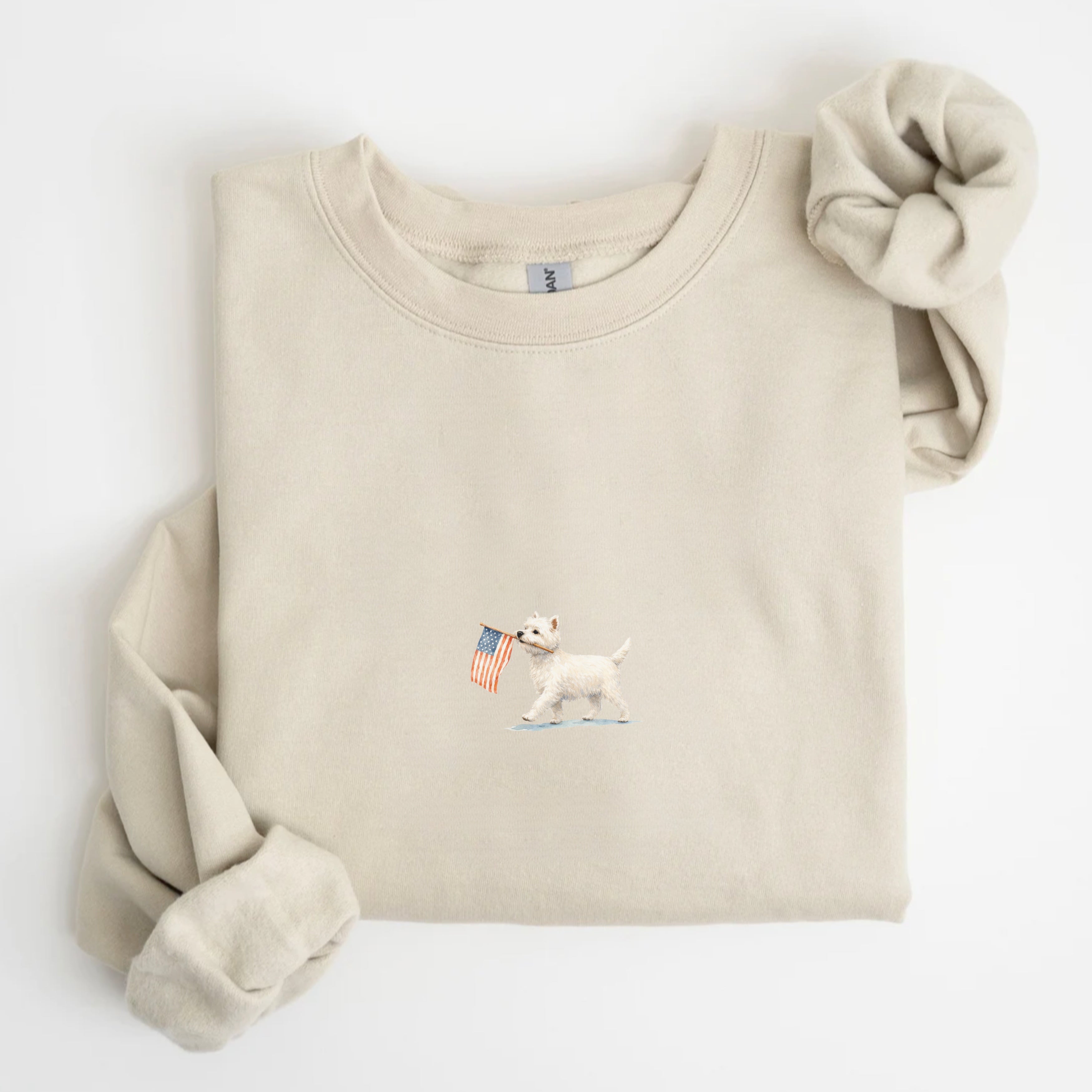 Westie US Flag Sweatshirt