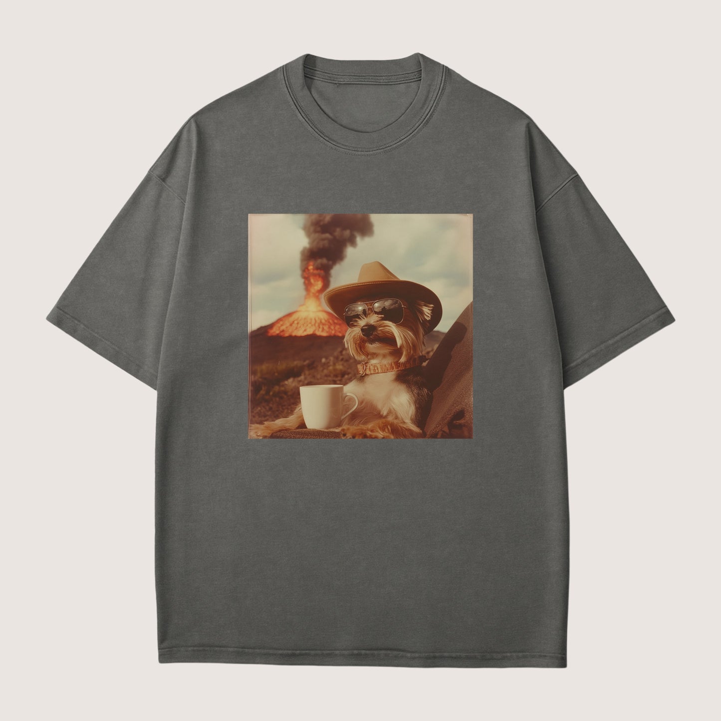 Yorkshire Terrier Dog Volcano Shirt