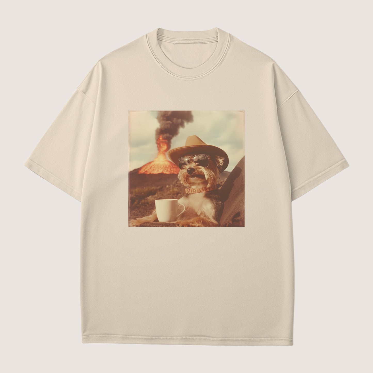 Yorkshire Terrier Dog Volcano Shirt