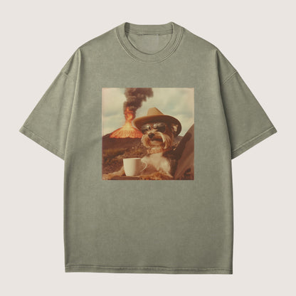 Yorkshire Terrier Dog Volcano Shirt