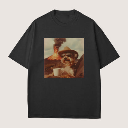 Yorkshire Terrier Dog Volcano Shirt