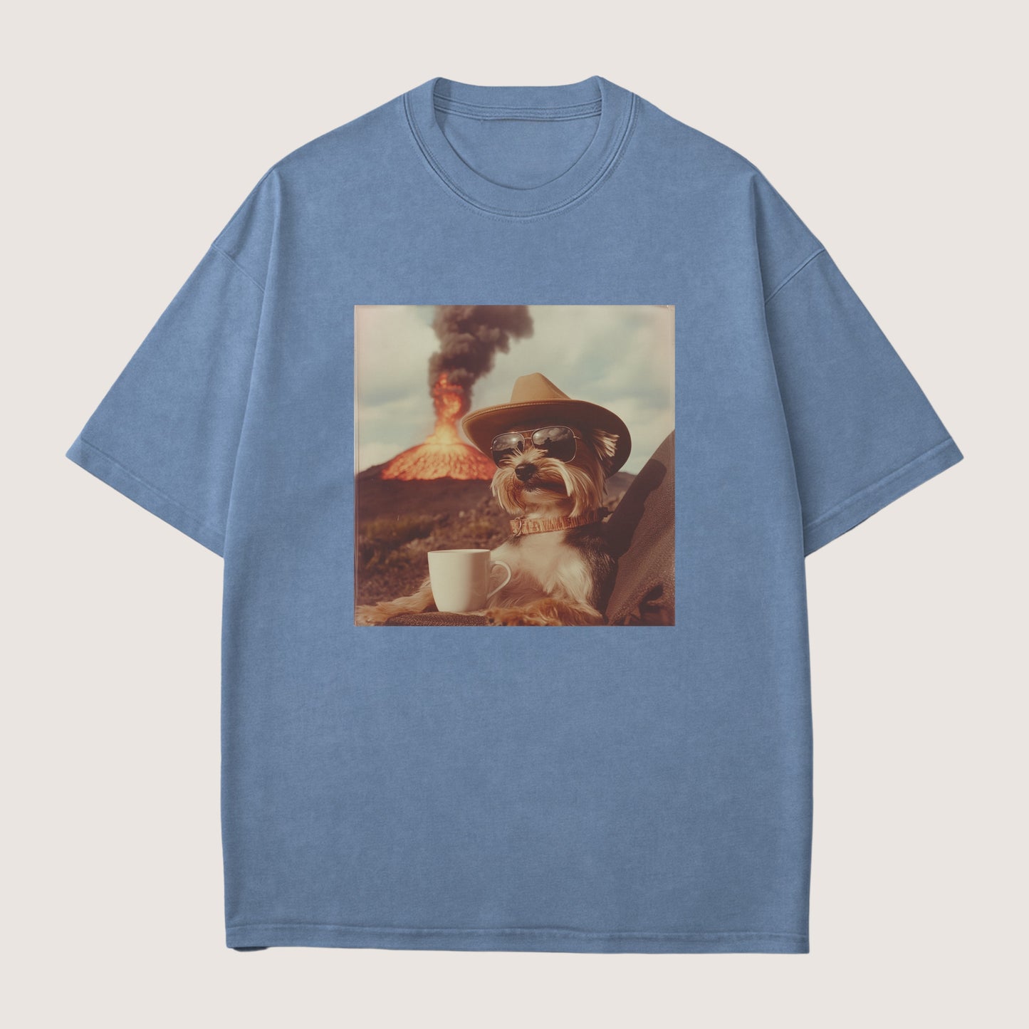 Yorkshire Terrier Dog Volcano Shirt