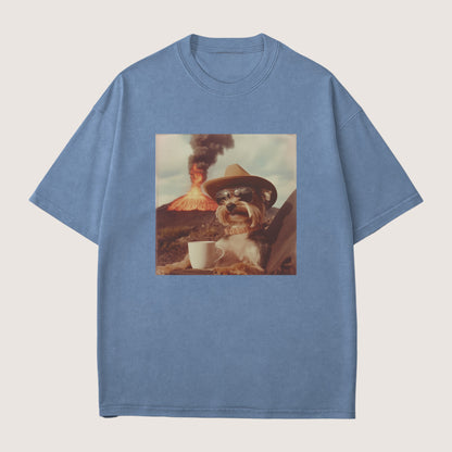 Yorkshire Terrier Dog Volcano Shirt