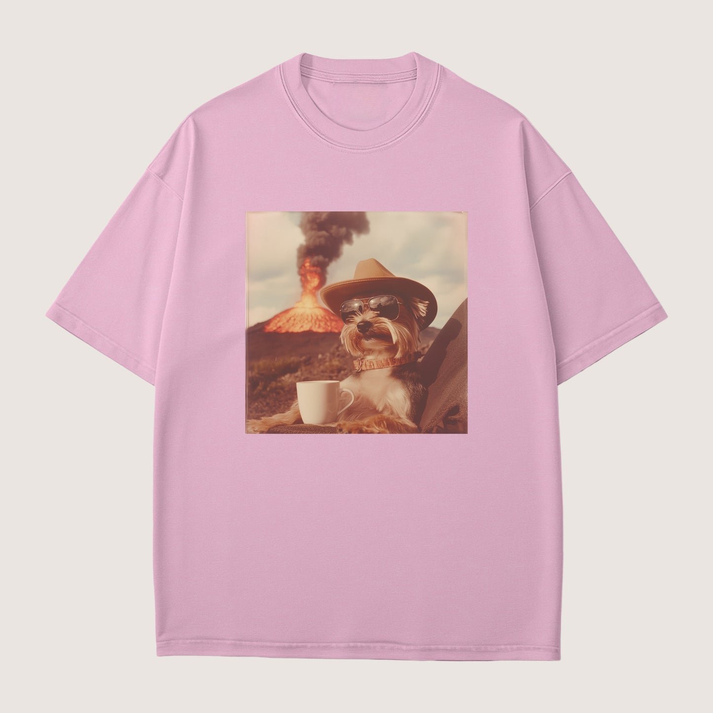 Yorkshire Terrier Dog Volcano Shirt
