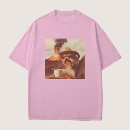 Yorkshire Terrier Dog Volcano Shirt