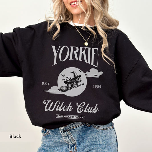 Yorkshire Terrier Witch Club Sweatshirt