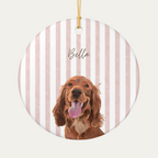 Custom Watercolor Dog Ornament