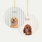 Custom Watercolor Dog Ornament