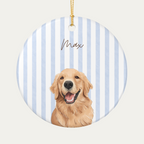 Custom Watercolor Dog Ornament