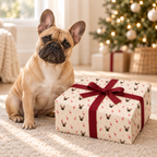 Candy Cane Personalized Dog Wrapping Paper