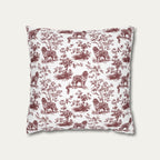 Newfoundland Burgundy French Toile Pillow