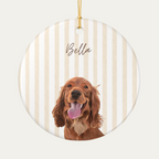 Custom Watercolor Dog Ornament