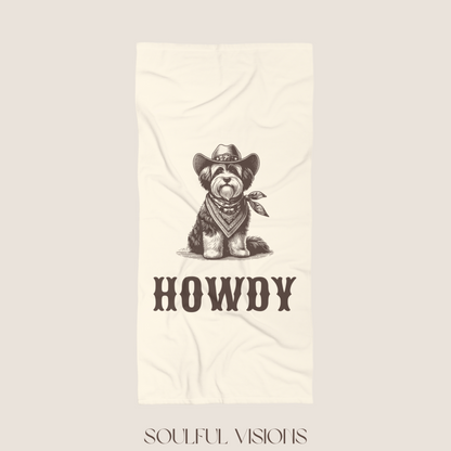 Howdy Havanese Beach Towel