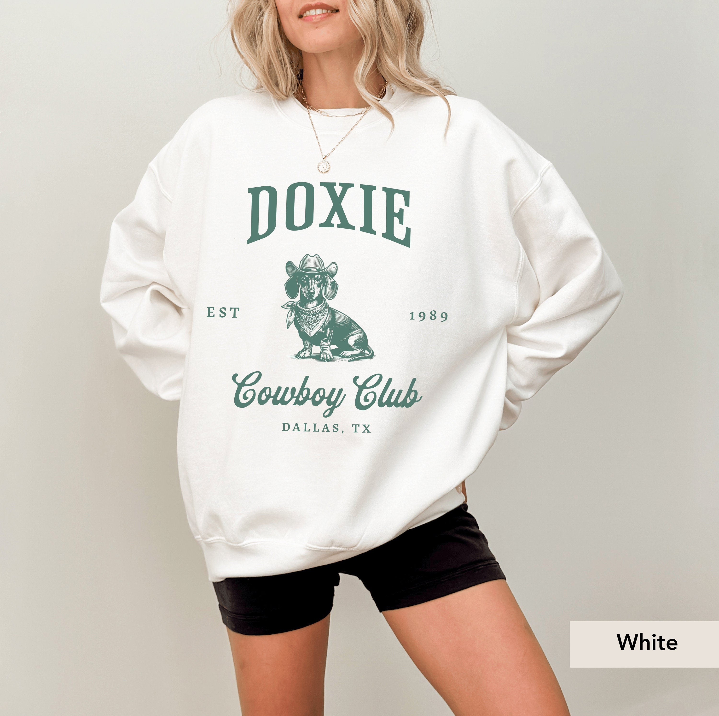 Doxie Cowboy Club SweatShirt, Dachshund Sweatshirt, Dachshund, Doxie, Dachshund mom, Dachshund Shirt, Dachshund gift, Doxie, sausage dog