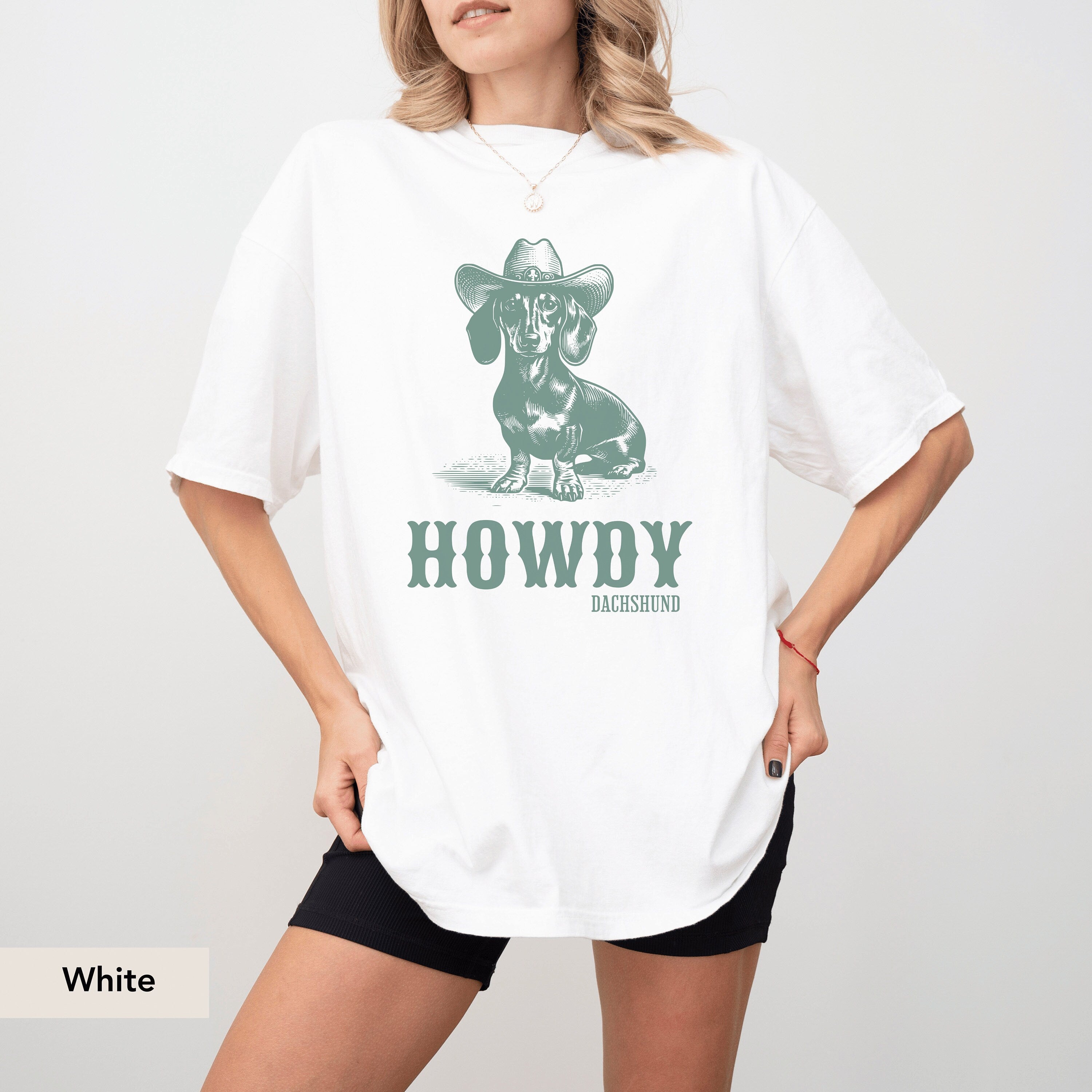 Dachshund Howdy Comfort Colors Shirt, Dachshund, Doxie Mama Shirt, Dachshund Shirt, Dachshund Gift, Doxie Shirt, sausage dog, Doxie