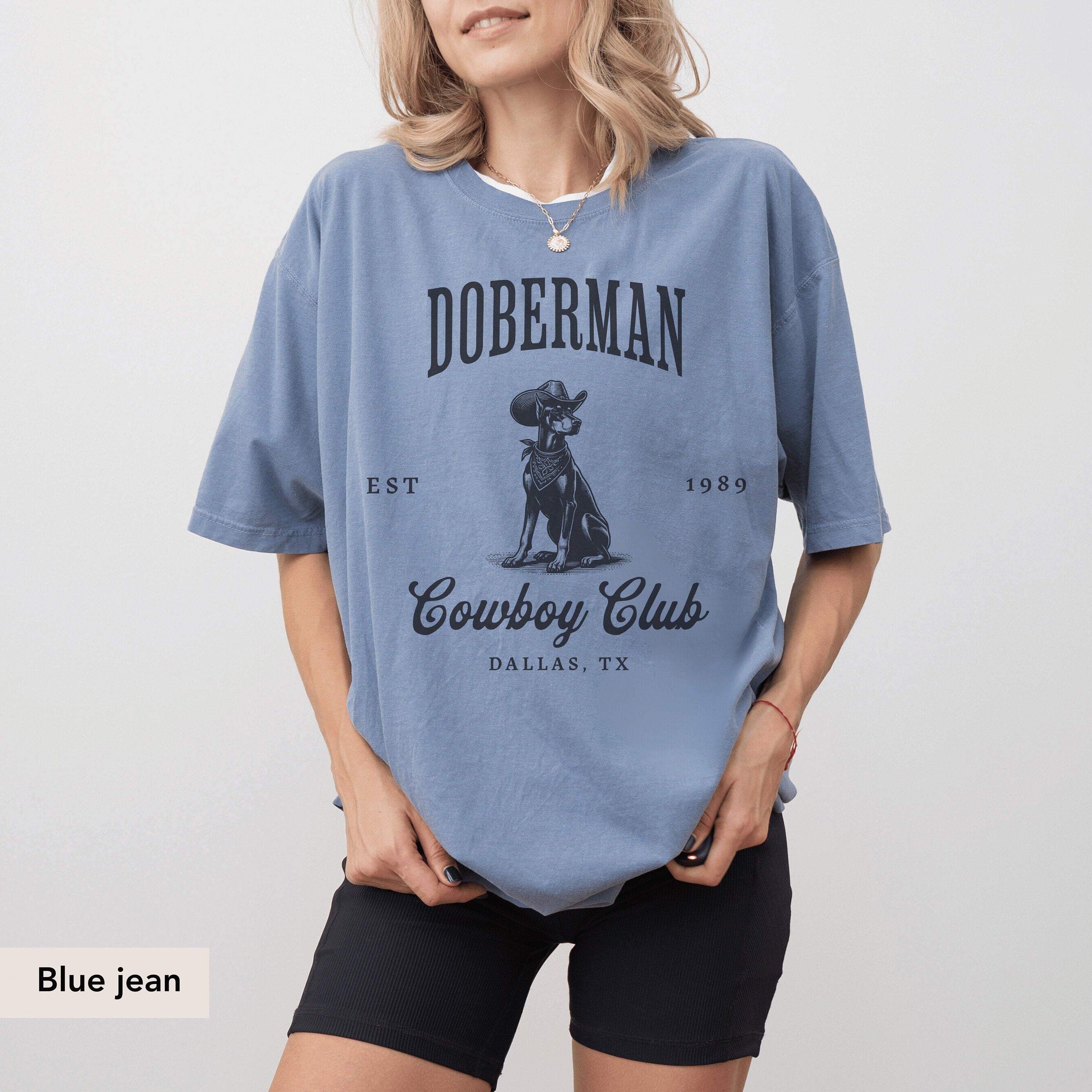 Doberman Cowboy Club Shirt, Doberman t shirt, Doberman Gifts, Dobie, Doberman, Doberman mom, Doberman dog lover, Doberman tee