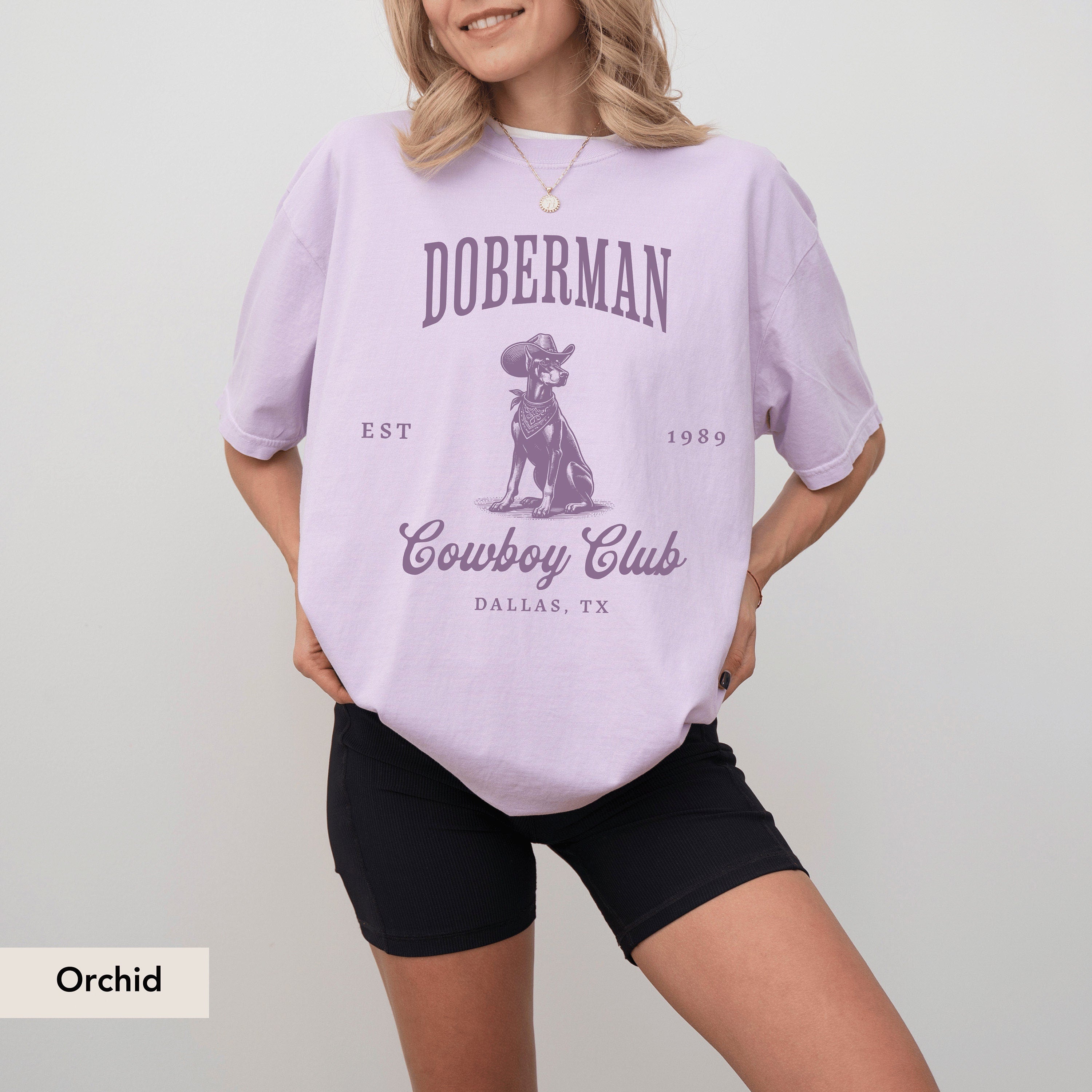 Doberman Cowboy Club Shirt, Doberman t shirt, Doberman Gifts, Dobie, Doberman, Doberman mom, Doberman dog lover, Doberman tee