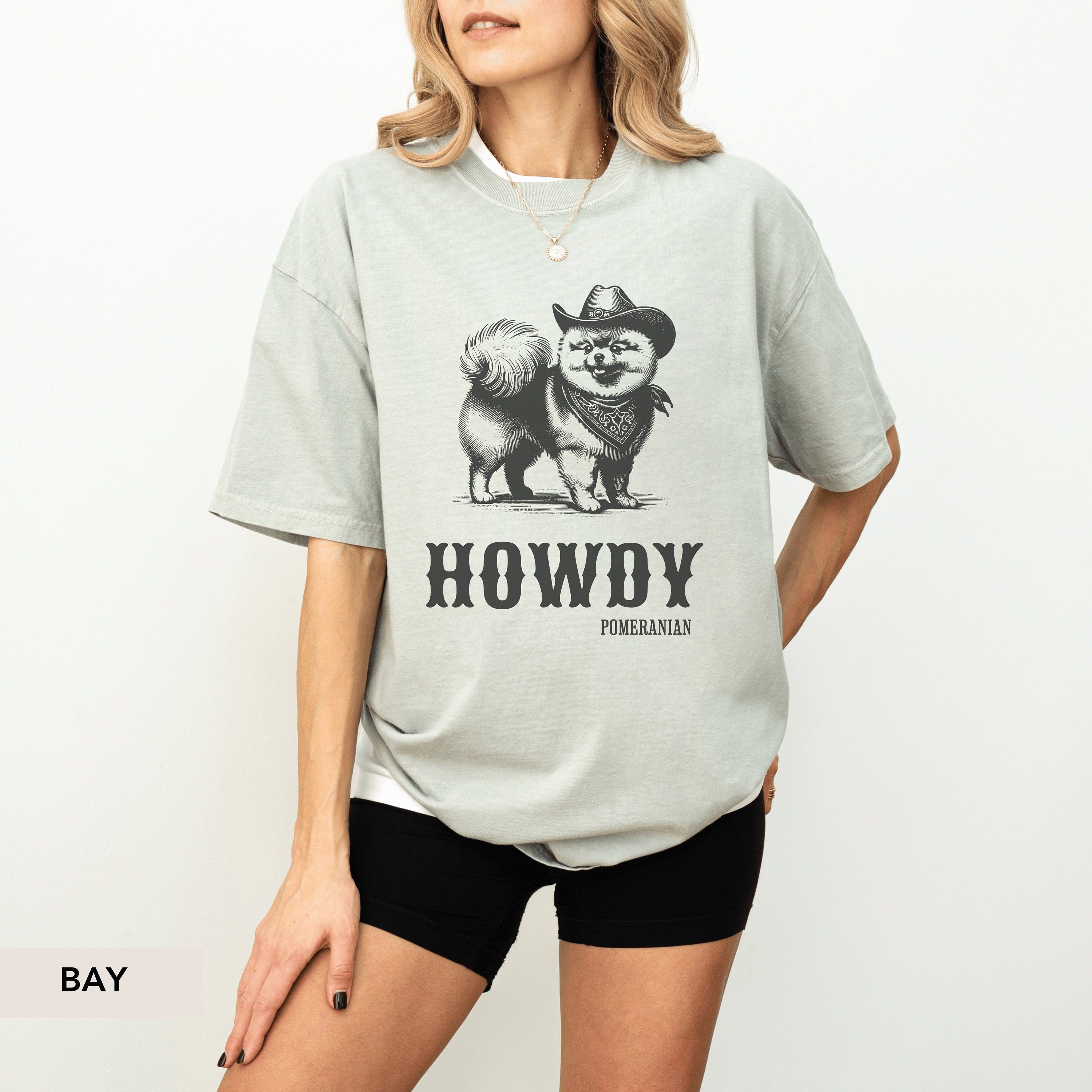 Howdy Pomeranian Shirt, Pomeranian gifts, Pomeranian SweatShirt, Pomeranian, Pomeranian mom, Pomeranian lover, Dog Cowboy shirt, Dog western