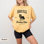 Border Collie Cowboy Club Shirt, Border Collie Shirt, Border Collie, Border Collie mom, Border Collie gifts, Collie dog, Dog western Shirt