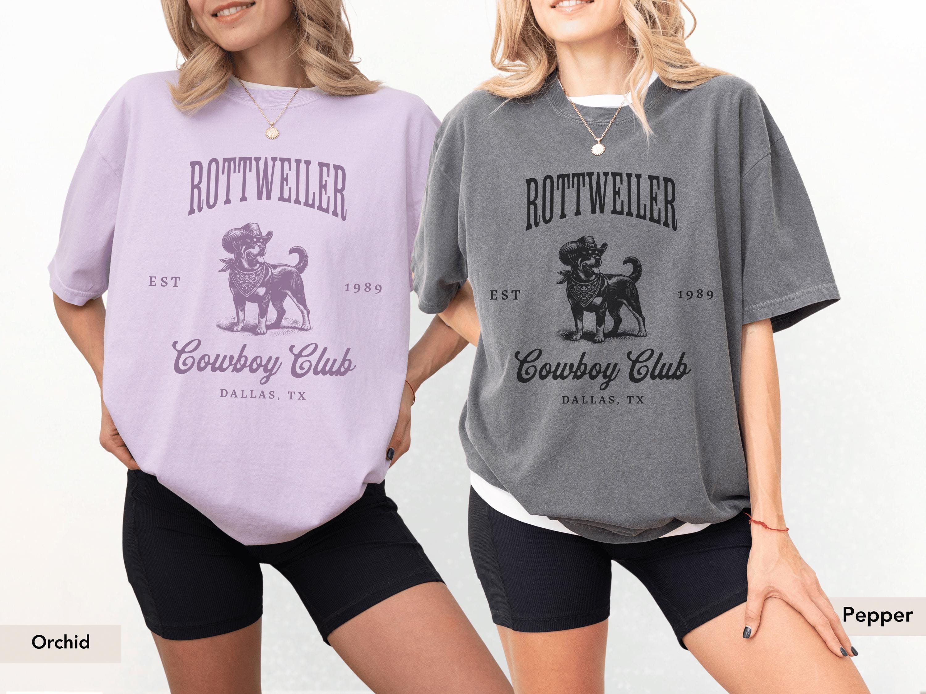 Rottweiler Cowboy Club Shirt, Rottweiler Shirt, Rottweiler Gift, Rottweiler, Rottweiler dog, Rottweiler mom, Dog western Shirt
