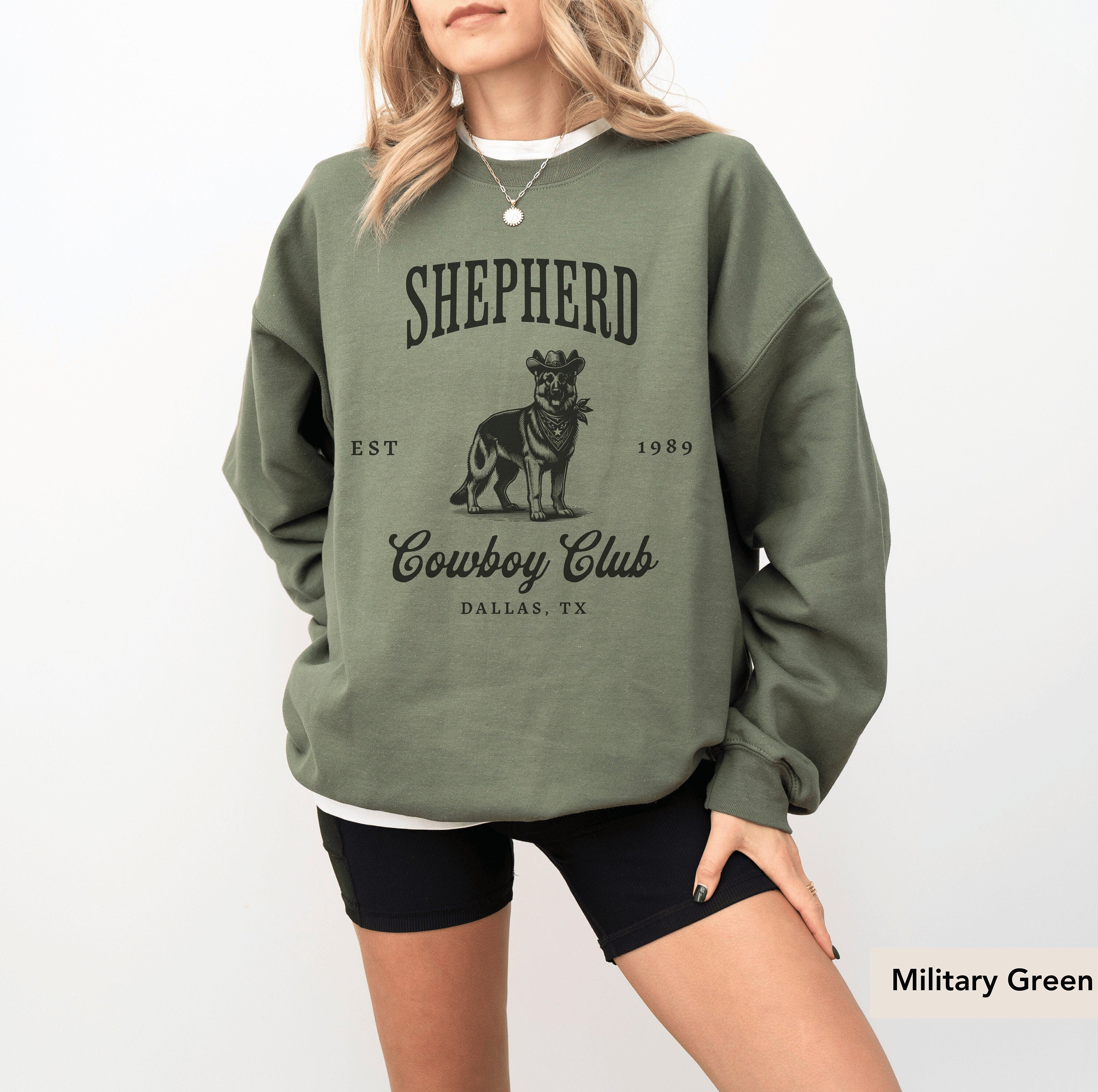 German Shepherd Cowboy Club Sweatshirt, German Shepherd sweatshirt, German Shepherd, German Shepherd Gift, German Shepherd mom