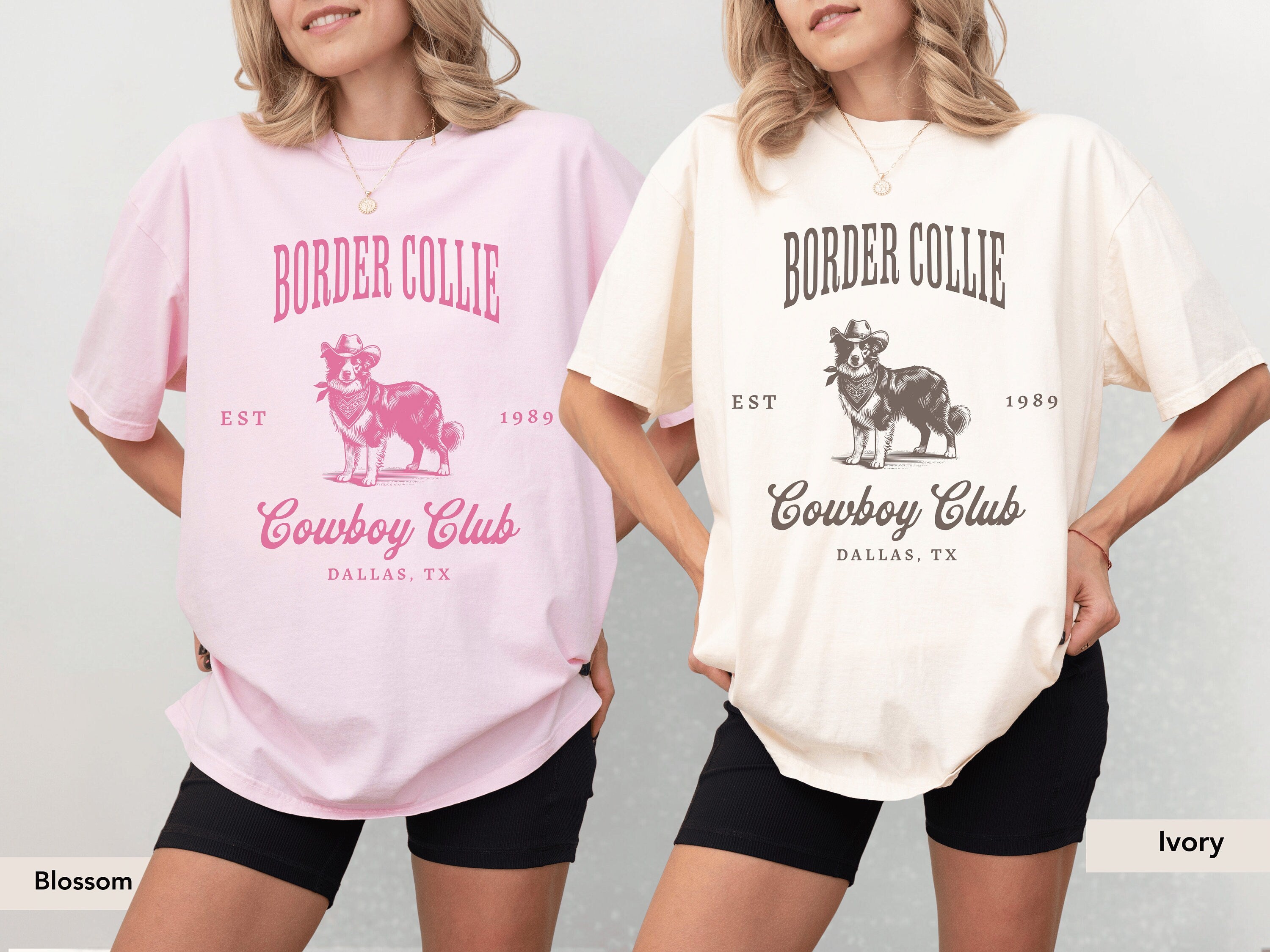 Border Collie Cowboy Club Shirt, Border Collie Shirt, Border Collie, Border Collie mom, Border Collie gifts, Collie dog, Dog western Shirt