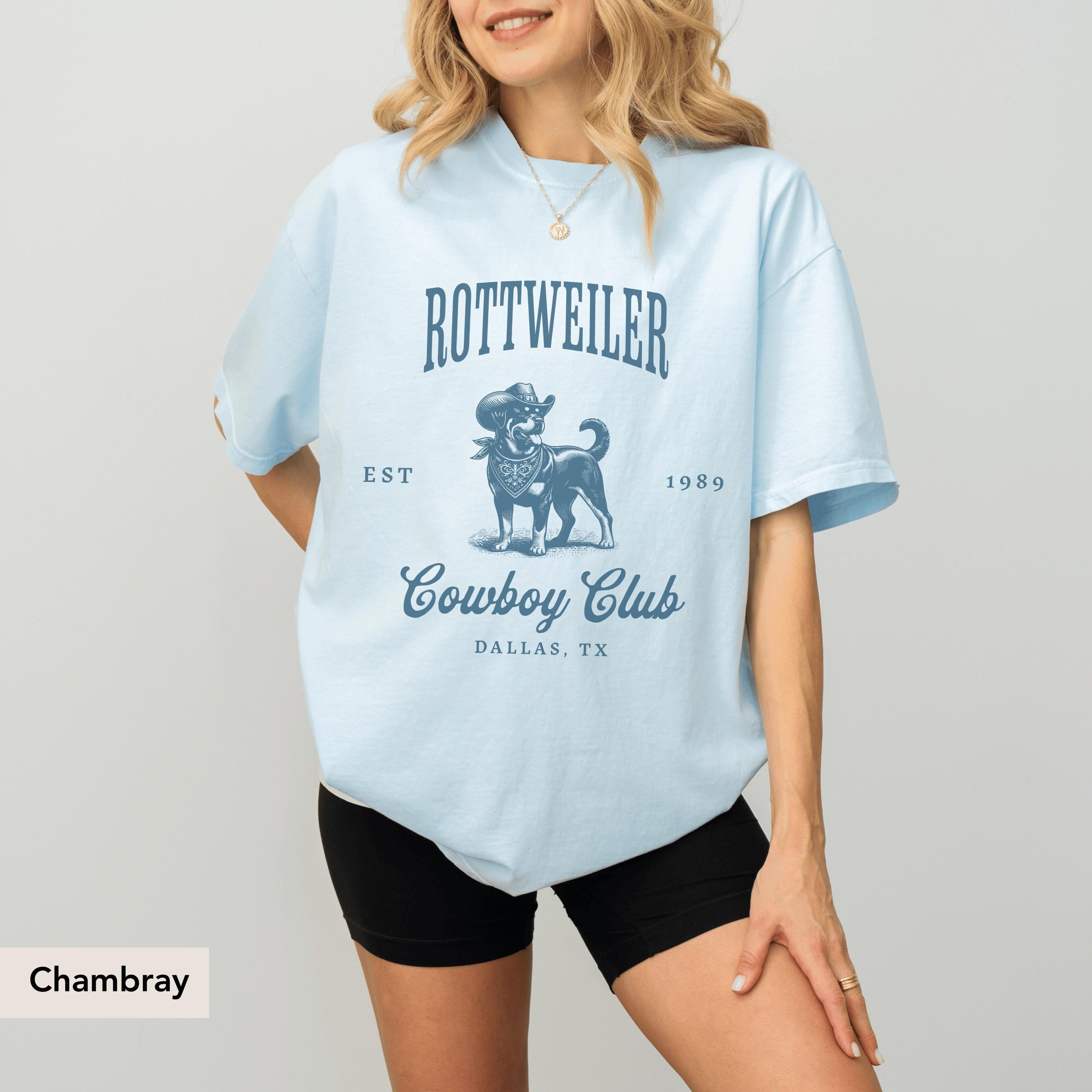 Rottweiler Cowboy Club Shirt, Rottweiler Shirt, Rottweiler Gift, Rottweiler, Rottweiler dog, Rottweiler mom, Dog western Shirt