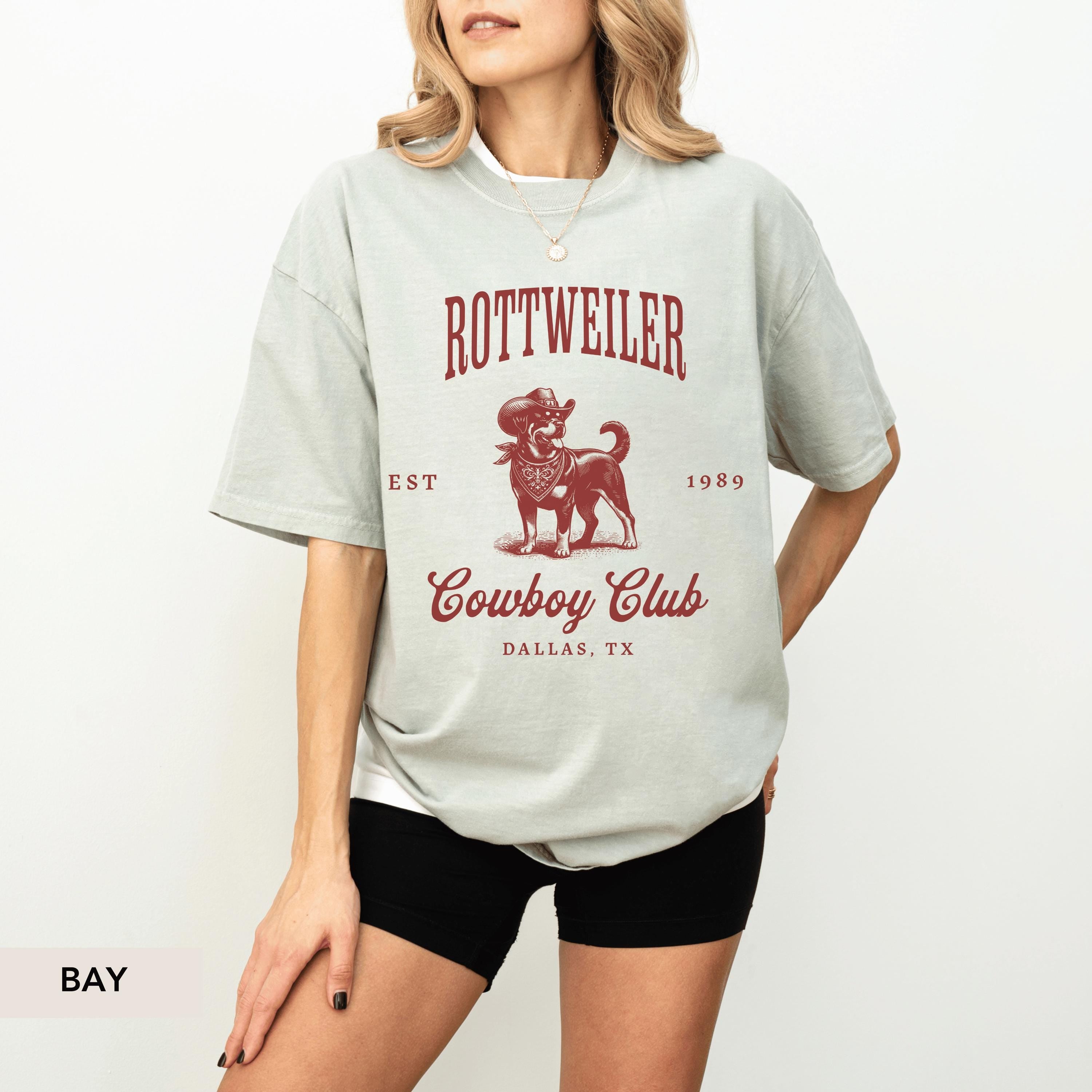 Rottweiler Cowboy Club Shirt, Rottweiler Shirt, Rottweiler Gift, Rottweiler, Rottweiler dog, Rottweiler mom, Dog western Shirt