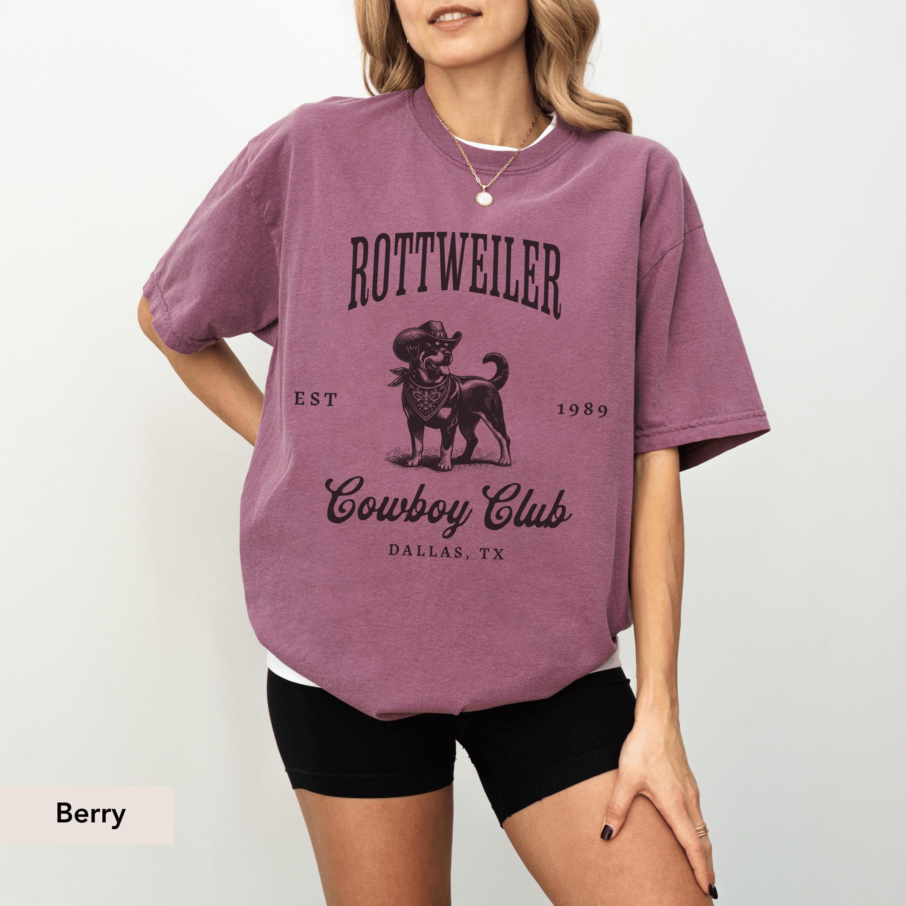 Rottweiler Cowboy Club Shirt, Rottweiler Shirt, Rottweiler Gift, Rottweiler, Rottweiler dog, Rottweiler mom, Dog western Shirt