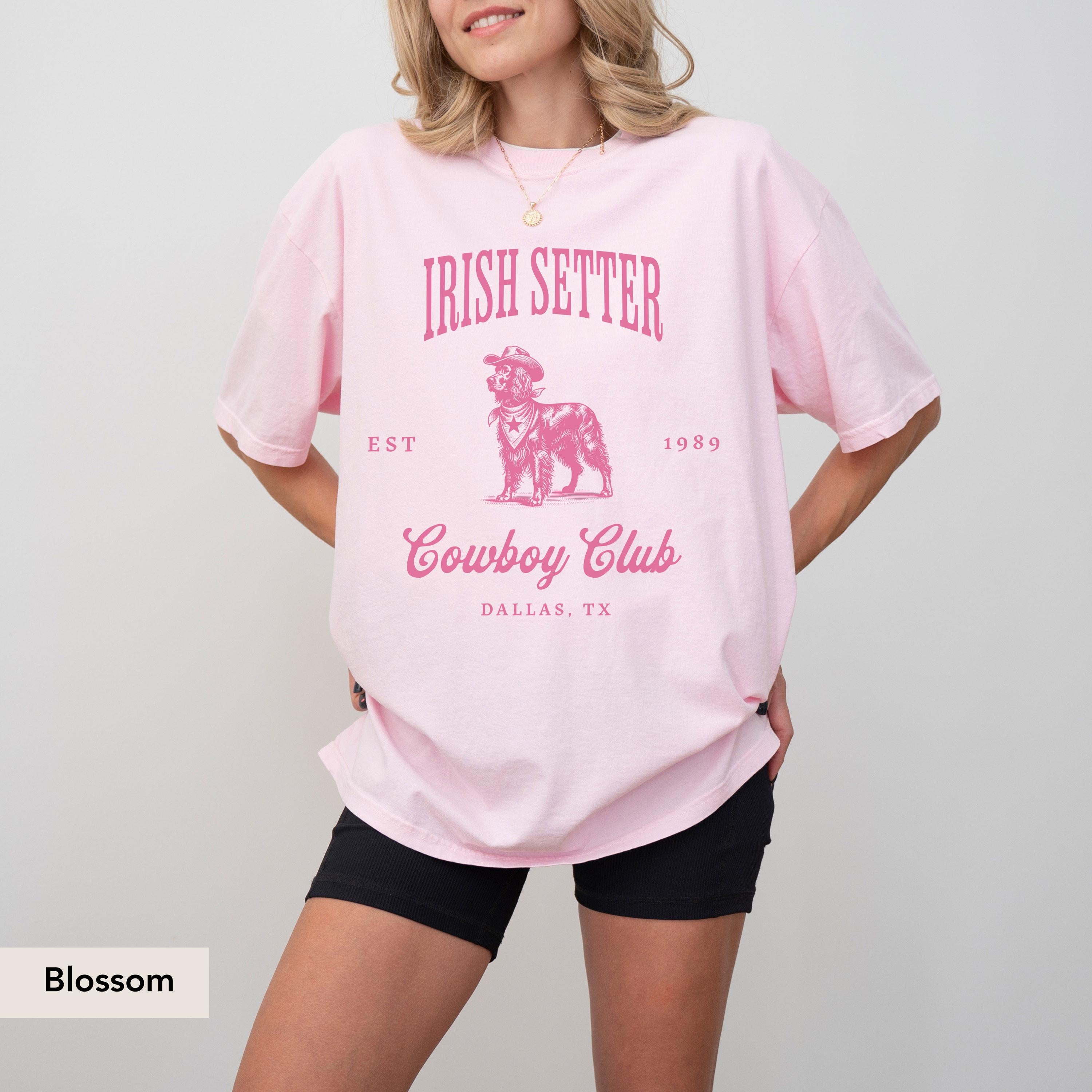 Irish Setter Dog Cowboy Club Shirt, Irish Setter Shirt, Dog Lover Mama Shirt, Irish setter, Irish setter Gift, Dog cowboy shirt