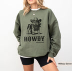 Howdy English Bulldog Sweatshirt, English Bulldog Shirt, English Bulldog gifts, English Bulldog, English Bulldog mom, Bulldog Cowboy