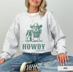 Howdy English Bulldog Sweatshirt, English Bulldog Shirt, English Bulldog gifts, English Bulldog, English Bulldog mom, Bulldog Cowboy