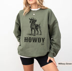Howdy German Shorthaired Pointer Cowboy Sweatshirt, GSP Shirt, German Shorthaired Pointer Gifts, GSP, Dog Cowboy Shirt, GSP Gifts, pointer