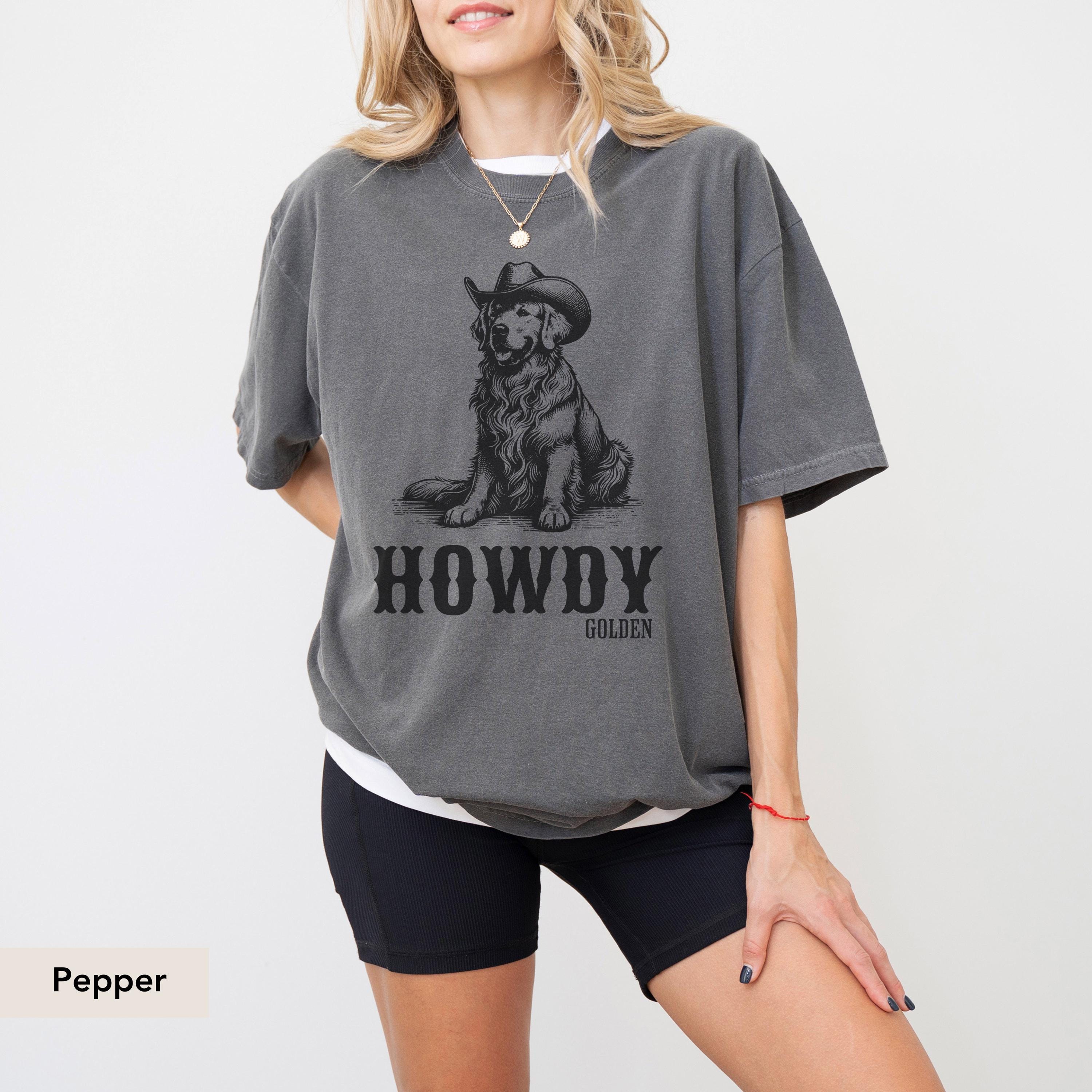 Golden retriever Howdy Shirt, Golden retriever shirt, Golden Mom, Golden Retriever gift, Golden Retriever Shirt, Golden Retriever, Howdy dog