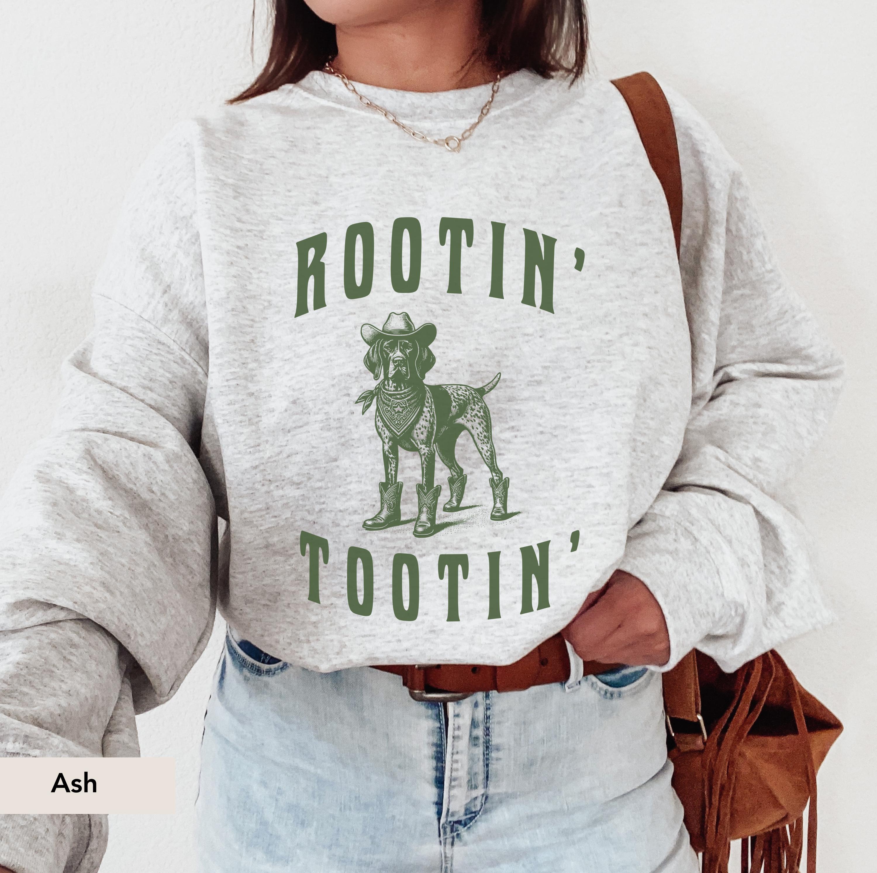 German Shorthaired Pointer Rootin Tootin Sweatshirt, GSP Shirt, German Shorthaired Pointer Gifts, GSP, Dog Cowboy Shirt, GSP Gifts, pointer