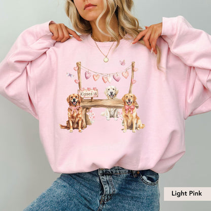 Golden Retriever Valentine sweatshirt, Golden Retriever Sweatshirt, Golden Retriever Valentines, Golden Retriever Gifts, Golden Retriever