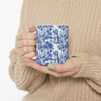 Poodle French Blue Toile de Jouy Mug, Dog Coffee Mugs, Poodle Coffee Mug 15 oz 11 oz, Poodle Mom Gifts, Poodle Mugs, Poodle Lover Gift
